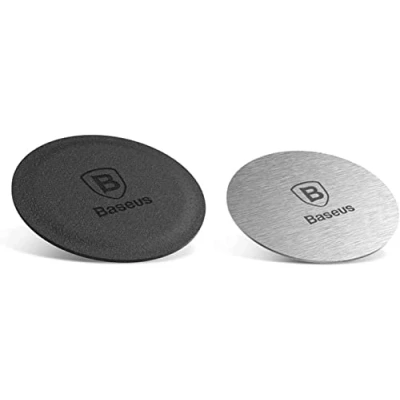 Immagine di Baseus Magnetic Iron Suit 2 piastre magnetiche in metallo per supporto smartphone, auto, colore: Argento (ACDR A0S)