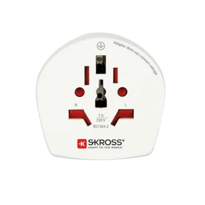 Immagine di Skross 1.500225 E Adattatore da viaggio CA W to UK (BS)