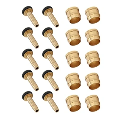 Immagine di 10 Set inserto connettore tubo freno, oliva flessibile disco idraulico per parte di ricambio Tektro, freno bici alta precisione