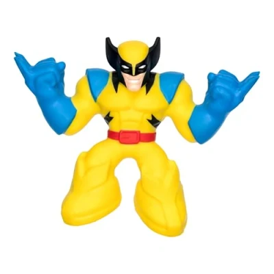 Immagine di Heroes of Goo Jit Zu Marvel Studios X Men &#039;97 Wolverine Action figure elastica con riempimento reoscopico Gene metallico, estensibile fino a 3 volte la sua taglia