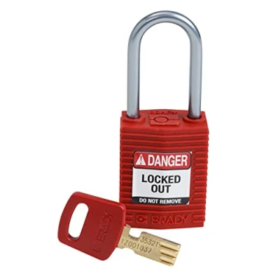 Immagine di Brady CPT YLW 38AL KD Lucchetto SafeKey, giallo, 7,6 cm H x 3,2 L 1,9 D