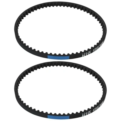 Immagine di eMagTech cinghia dentata in gomma HTD320 5M 5 a 64 denti, circonferenza 320 mm, passo larghezza sincrona chiusa per applicazioni industriali e sistemi di automazione, 2 pezzi