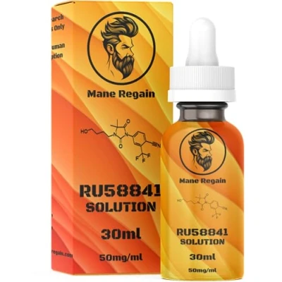 Immagine di Mane Regain RU58841 Soluzione al 5% (50 mg/ml) DHT Blocker Trattamento avanzato per la perdita dei capelli Tonico anti androgeno Promuove ricrescita e previene