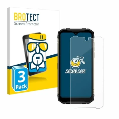 Immagine di brotect Pellicola Protettiva Vetro per Doogee S96 Pro Protezione Schermo (3 Pezzi) [Durezza Estrema 9H, Chiaro]