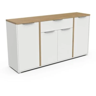 Immagine di Demeyere Buffet, Quercia Legno ingegnerizzato, Bianco &amp; Rovere, 160.7 x 39.6 85,6 cm