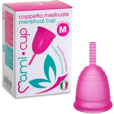 Immagine di Coppetta Mestruale Mamicup IN Silicone Medicale MADE ITALY (M, ROSA)