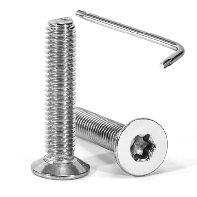 Immagine di Tunejoy Viti a Testa Svasata M8 x 40 mm Vite Torx Bullone Macchina in Acciaio Inox A2 V2A Piatta con Chiavi T40 Filettatura Completa 20 pezzi