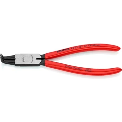 Immagine di Knipex Pinza per Anelli di Sicurezza Interni a Fori Bonderizzata Nera, Rivestiti in Resina Sintetica 170 Mm 44 21 J21