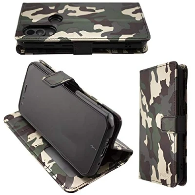 Immagine di caseroxx Custodia per Cat S62 / Pro, Bookstyle Case protettiva book cover smartphone in colore camuffare