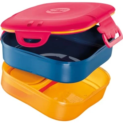 Immagine di Maped Picnik Concept Kids Porta pranzo 3 in 1 per bambini scomparti, di cui 2 impermeabili e rimovibili Compatibile con lavastoviglie microonde Rosa 1.4L 870701