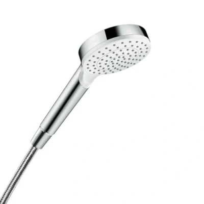 Immagine di hansgrohe Crometta Doccetta 1 tipo di getto EcoSmart 9 l/min, Bianco/Cromo, 26333400