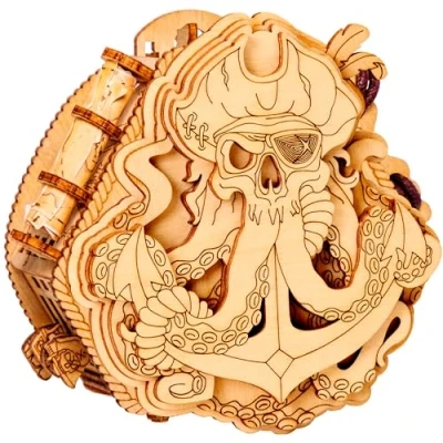 Immagine di ESC WELT Blackbeard&#039;s Compass puzzle Box Escape Room in una Scatola Rompicapo di gioco fuga 3D Giochi indovinelli per bambini e adulti