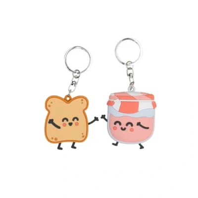 Immagine di Mr. Wonderful Set di 2 portachiavi Pane e marmellata