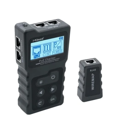 Immagine di Mcbazel Tester di Rete RJ45, per Cavi con Display LCD, Funzione POE