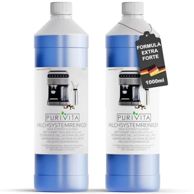 Immagine di Purivita Detergente sistema latte Macchina da caffè e ugello latte, 2000 ml