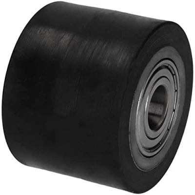 Immagine di WIKO Ruote per Carrelli Merci Pesanti con Interno in Alluminio Gomma Transpallet 70x70 mm fino a 300 kg Cuscinetti Sfera (Foro dell’Asse 20 mm)