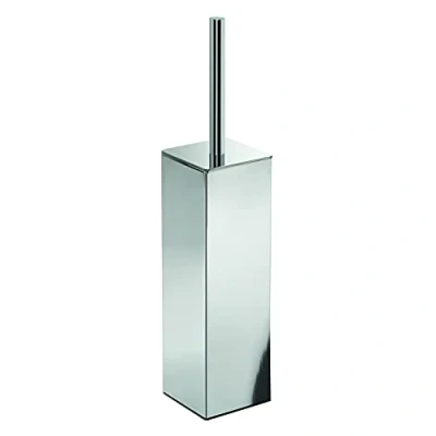 Immagine di Gedy Ulisse Cromato, Misure e Peso: 39,7X8,1X8,1 CM &amp; 1,56 kg, Scopettino WC Realizzato in Ottone, Scopino Bagno Design di R&amp;S, 2 Anni Garanzia, Unica