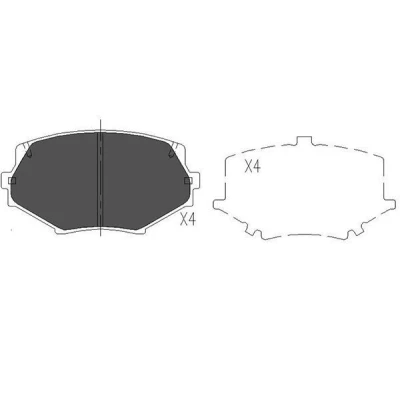 Immagine di KAVO PARTS KBP 4527 Kit pastiglie freno con segnalatore acustico usura MAZDA: MX 5 2, I