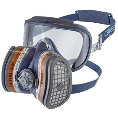 Immagine di GVS SPR401 Elipse INTEGRA A1P3 semimaschera con protezione occhi e filtri sostituibili pronta all&#039;uso M/L blu