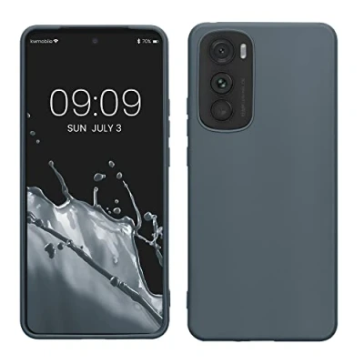 Immagine di kwmobile Custodia Compatibile con Motorola Edge 30 Cover Back Case per Smartphone in Silicone TPU Protezione Gommata ardesia scuro