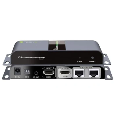 Immagine di Techly 028184 Extender Splitter HDMI 1x2 con IR su Cavo Cat. 6 Fino a 40m