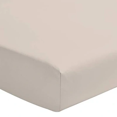 Immagine di HOME LINGE PASSION, Lenzuolo con angoli elasticizzati, 140 x 190 cm, 100% cotone, 57 fili, colore: beige avorio