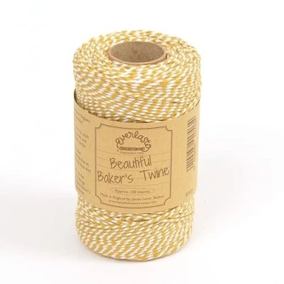 Immagine di Everlasto Bakers Twine Originali 100M Bobine, Cotone, York Gold, 2 mm, 100 unità