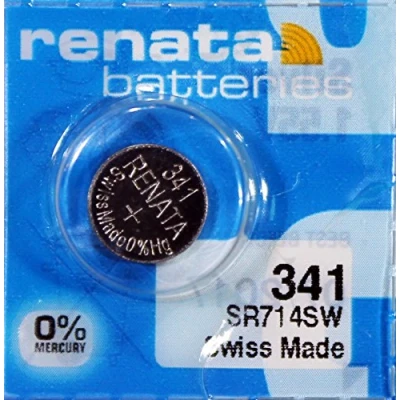 Immagine di RENATA / Swatch Group Pila bottone ossido d&#039;argento 341 1.55V 15mAh Blister x 1