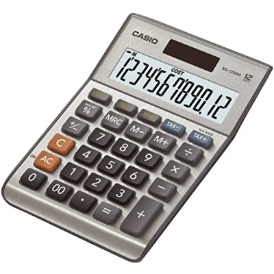 Immagine di Casio MS 120BM Calcolatrice da Tavolo, Display a 12 Cifre, Calcolo Profitto, Imposte