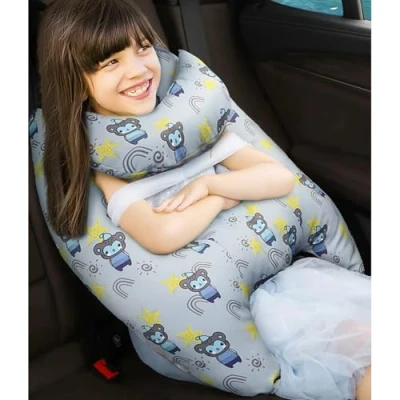 Immagine di Cuscino Auto Bambini, Di Viaggio Per Cuscini Aereo Rimovibile A Forma H, Dormire Bambini