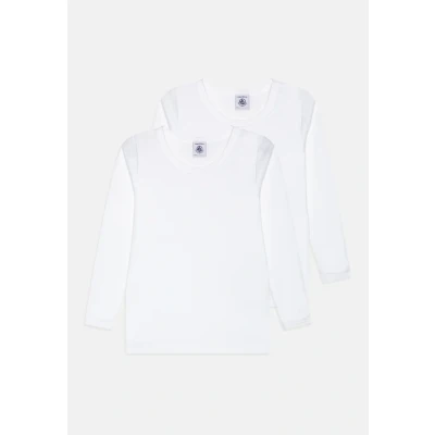 Immagine di Petit Bateau Junior TEE Unisex 2 PACK Maglietta intima per bambini, Taglia: 110, White