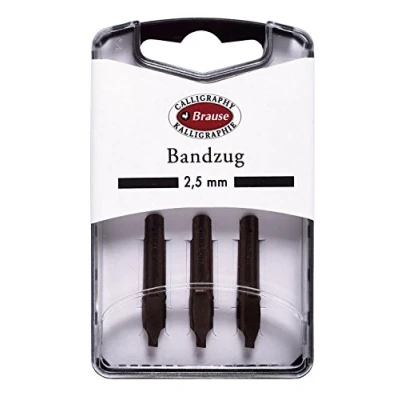 Immagine di Brause 318025B Confezione di 3 pennini in metallo Bandzug 2.5 mm
