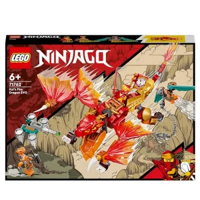 Immagine di LEGO NINJAGO Dragone del Fuoco di Kai EVOLUTION, Set per Bambini 6+ Anni con Guerrieri Serpente e Banner da Collezione 71762