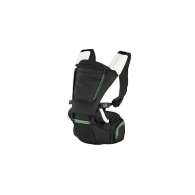 Immagine di Chicco Hip Seat Carrier Marsupio Neonati Ergonomico da 0 Mesi a 15 kg, Porta Bebè 3in1 Multifunzione con Base Rigida Staccabile, Spallacci Imbottiti e Cappuccio Protettivo, 8 Posizioni Pirate Black