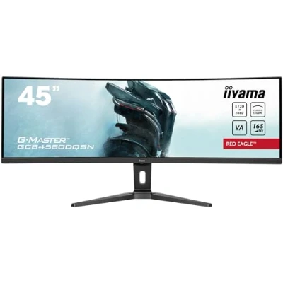 Immagine di Iiyama G Master Curved Red Eagle Monitor da gioco ERP F (A G) 114.3 cm (45 pollici) 5120 x 1440 Pixel 32:9 0.8 ms HDMI ™, DisplayPort, Cuffie (jack 3,5