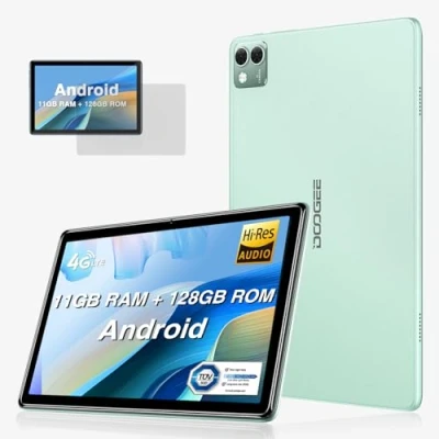 Immagine di DOOGEE T10S Tablet Android 13, 11GB RAM + 128GB ROM(1TB TF), Octa Core, 6600mAh Akku,8MP Camera,1200 * 1920 FHD Display PC Dual 4G LTE, 2.4/5G WiFi, Widevine L1, GPS, BT5.0