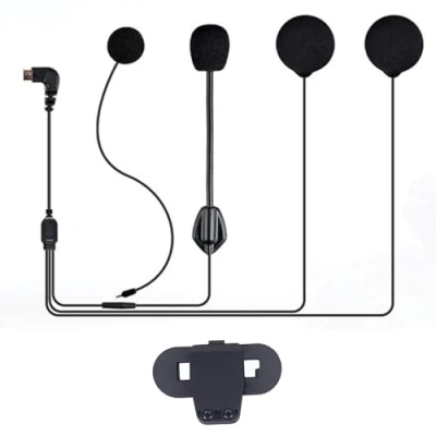 Immagine di FreedConn Microfono + cuffie Set di accessori per e clip T COMVB COMSC TMAX Series Casco da moto Interfono Bluetooth (5 pin)