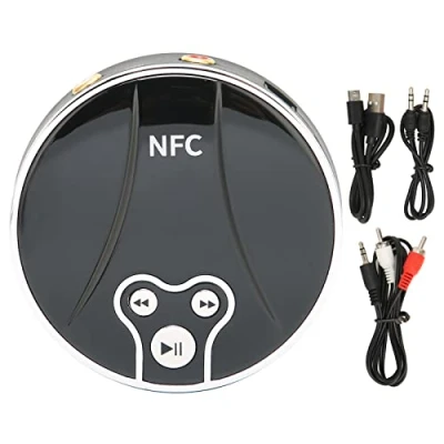 Immagine di Trasmettitore e Ricevitore Bluetooth, Bluetooth 5.0 3.5mm AUX Ingresso OTTICO Estensore Wireless NFC per Altoparlante Home Theater