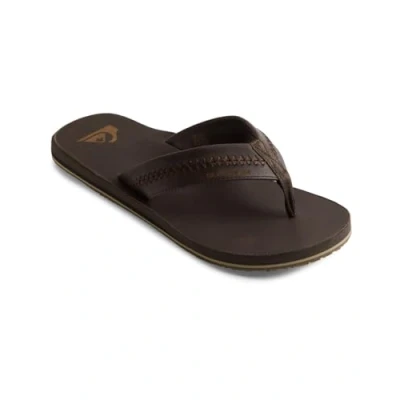 Immagine di Quiksilver Carver Infradito, Uomo, Taglia: 42, Dark brown Pelle