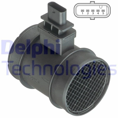Immagine di DELPHI AF10393 12B1 Debimetro OPEL: Astra H Van, Corsa D Hatchback, Caravan