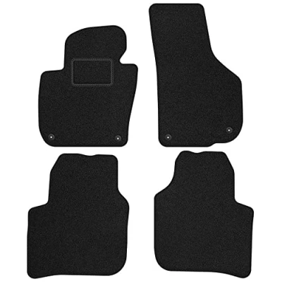 Immagine di M MOTOS tappetini auto Velours Standard per compatibili con Skoda Superb II 2008 2015 Standard, Tessuto, Nero tappetino Provate un nuovo comfort di guida set in vellu