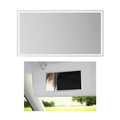Immagine di specchio per il trucco con visiera parasole auto da 1 pezzo, accessori interni auto, specchietto interno sullo schienale dell&#039;