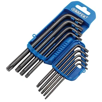 Immagine di Draper TX8/9/B Tx Star Key set, blu, pezzi