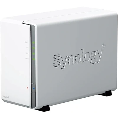 Immagine di Synology Soluzione NAS desktop DS223J da 24 TB a 2 alloggiamenti installata con unità HAT3300 12