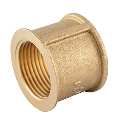 Immagine di konst install Manicotto in ottone 1 1/4 pollici (Ø 39 mm) 2 x filettatura interna, raccordo IG/IG, filettato, raccordi ottone, adatto per riscaldamento impianto di acqua potabile