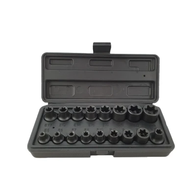 Immagine di WeberTools WT 8520 E5 E24 Chiave a percussione con profilo E 3/8&quot; + set di bussole 1/2&quot;