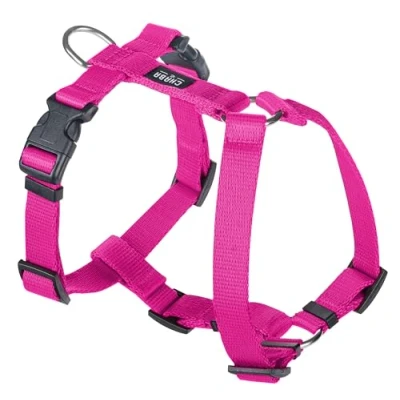 Immagine di Chaba Guard Pettorina cane Taglia piccola, per evitare trazioni e soffocamenti, Regolabile in 5 punti, Comoda leggera, classica, Liscio, cani da corsa, M, Fucsia