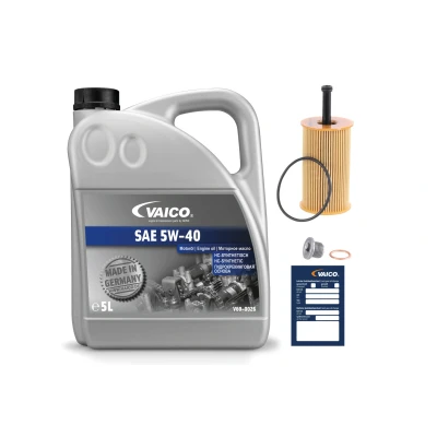 Immagine di VAICO V60 3015 Kit componenti, Controllo periodico con vite spurgo olio, olio filtro, anello tenuta