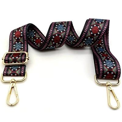 Immagine di Tracolla per Borse Donna Colorato Cinghia Della Borsa Larga, Regolabile con Gold Moschettone, Durevole Crossbody Borsa, Borsetta, Chitarra DIY Spalla Accessori Ragazze, 02
