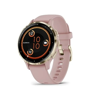 Immagine di Garmin Venu 3S, Smartwatch AMOLED 1,2&quot;, Cassa 41mm, Microfono e Speaker, Musica, Pay, +30 App sport, GPS, Cardio, SpO2 , Autonomia 10 giorni (Dust Rose &amp; Soft Gold)